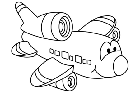 Dibujos para imprimir : Avión 03 – 10 Doigts