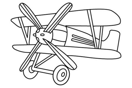 Dibujos para imprimir : Avión 08 – 10 Doigts