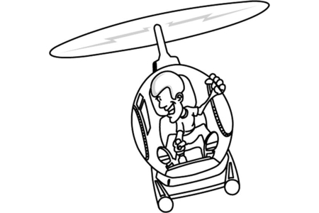 Dibujos para imprimir : Helicóptero 03 – 10 Doigts
