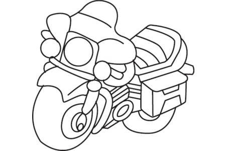 Dibujos para imprimir : Moto 01 – 10 Doigts