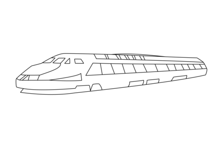 Printable coloring pages: TGV 01 – 10 Doigts