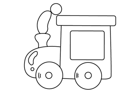 Dibujos para imprimir : Tren 08 – 10 Doigts
