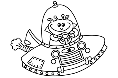 Dibujos para imprimir : Nave 02 – 10 Doigts