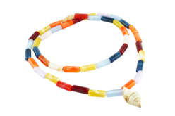 100 Perles tubes acrylique marbré  - Perles Acrylique - 10doigts.fr - 2