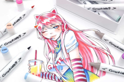 12 Graph'it Manga Shojo Markers - Alcohol Markers - 10doigts.fr