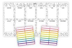 Calendrier d'anniversaire pour collectivités - Calendriers - 10doigts.fr - 2