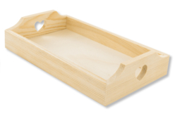Mini plateau en bois 13 x 22 cm - Objets bois pour la cuisine - 10doigts.fr