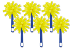 Set de 6 brosses fantaisie pour peindre - Tampons mousse, éponges - 10doigts.fr