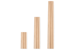 Tiges rondes en bois ø 4 mm - Accessoires en bois - 10doigts.fr