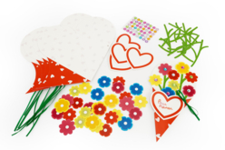 6 Cartes bouquets de fleurs - Cartes Fête des mères - 10doigts.fr - 2