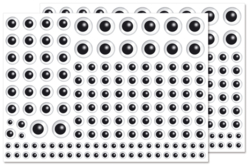 Gommettes yeux - Gommettes yeux, visages et smileys pour des créations pleines d’expression - 10doigts.fr