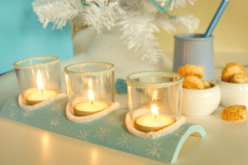 3 verrines en verre avec support en bois demi-rond - Supports en Verre - 10doigts.fr - 2