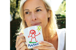 Mug en porcelaine blanche + Crazy Face Stickers - Supports en céramique à décorer - 10doigts.fr