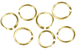 anneaux brisés dorés ronds 5 mm - Anneaux, clous - 10doigts.fr