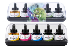 Acuarela líquida Ecoline - 5 colores primarios - Tintas de bellas artes: tinta china y tintas acrílicas - 10doigts.fr