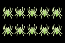 glow-in-the-dark spiders halloween - Accessoires créatifs Halloween - 10doigts.fr