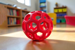 BALLE OUVERTE plastique - Apprentissage et manipulation - 10doigts.fr