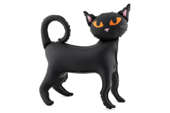 globo gato negro halloween - Globos de Halloween - 10doigts.fr