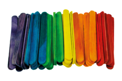 bâtons d'esquimaux colorés en bois - Accessoires en bois - 10doigts.fr - 2