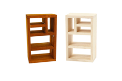 Bibliothèque en bois miniature - Univers Miniature : maison de poupée et miniatures - 10doigts.fr