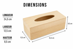 tissue box dimensions - Wooden Boxes - 10doigts.fr