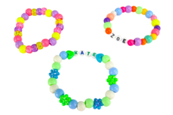 bracelet pastel enfant - Perles enfant - 10doigts.fr - 2