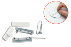 Broches avec surface adhésive - 4 pièces - Brooches – 10doigts.fr