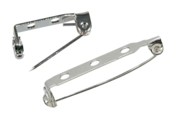 broches plates métal argent - Broches - 10doigts.fr