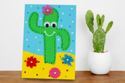 Cactus con lentejuelas para pinchar - Placas de poliestireno - 10doigts.fr