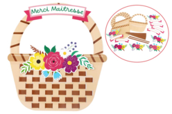 cadeaux maitresse panier fleuris - Kits fête des parents - 10doigts.fr