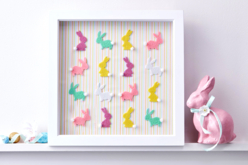 cadre lapin - Stickers en feutrine : du relief et de la texture dans vos créations - 10doigts.fr - 2