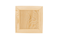 Cadre photo vide poche carré en bois - Cadres photos en bois - 10doigts.fr