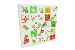 calendrier de l'avent - Gommettes Alphabet, messages - 10doigts.fr - 2