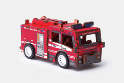 camion pompier maquette - Maquettes en bois - 10doigts.fr - 2