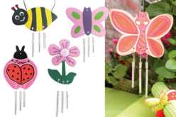 carillons vent - Suspensions décoratives en bois - 10doigts.fr