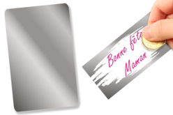 carte à gratter - Papier métallisé, pailleté - 10doigts.fr