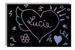 carte holographique enfant - Cartes à gratter, à poinçonner - 10doigts.fr - 2