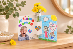 flower vase card Mother's Day - Kits carteries - 10doigts.fr - 2