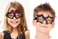Cartes à gratter : lunettes - Cartes à gratter, à poinçonner - 10doigts.fr - 2