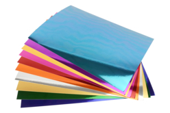 cartas fuertes metalizadas espejo - Papel metálico, brillante - 10doigts.fr