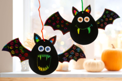 Chauve-souris en carte à gratter - Cartes à gratter, à poinçonner - 10doigts.fr - 2