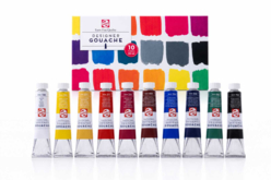 Extra-fine gouache set - 10 x 20 ml - Gouache fine artiste : des couleurs opaques et lumineuses - 10doigts.fr - 2