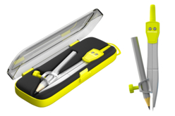 Compás escolar de acero para la vuelta al cole - Accessoires de dessin : les outils indispensables des jeunes artistes - 10doigts.fr