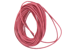 Leather Cord 1 Meter - Ø 2 mm Fuchsia - Cordons en cuir et coton ciré - 10doigts.fr