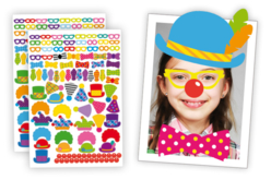 Crazy Clown Stickers - Stickers fantaisies : personnalisez toutes vos créations - 10doigts.fr
