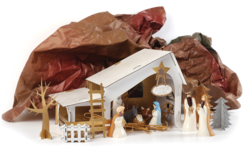 Belén para montar 29 x 19 x 14 cm - Crèches et villages de Noël à fabriquer - 10doigts.fr