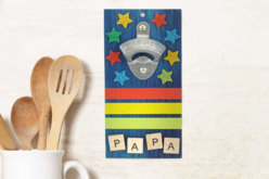 Décapsuleur mural en bois papa - Objets bois pour la cuisine - 10doigts.fr - 2