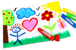 dessin enfants bâtons gouache solide - Peinture gouache solide - 10doigts.fr - 2