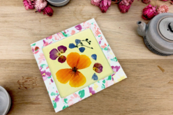 Dessous de plat fleurs séchées - Supports en Verre - 10doigts.fr - 2