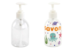 Distributeur savon - Plastique Transparent - 10doigts.fr